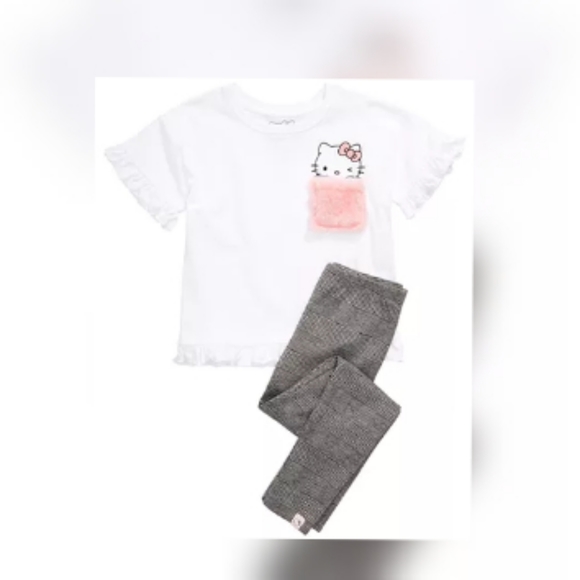 Hello kitty set for girls size 6 t-shirt & legging - Picture 6 of 6